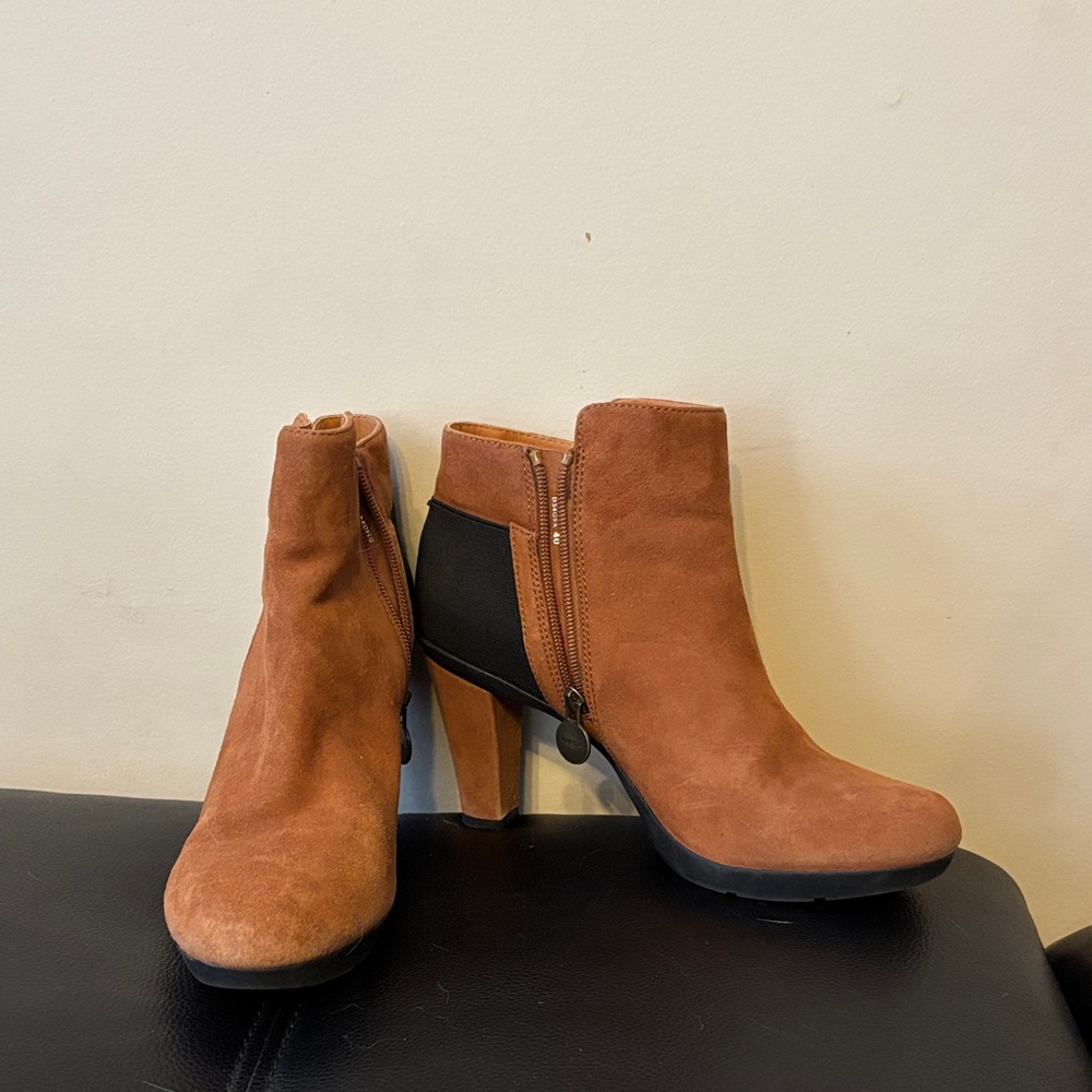 Brown Suede Ankle Boots